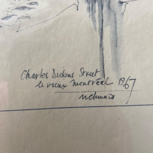 Vintage Print of Streets of Old Montreal - Picture 4 of 9